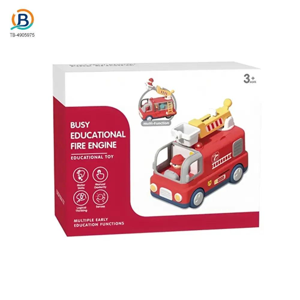 Interactive Firefighter Truck Toy with Rotating Ladder, Sound & Light Effects (TB-4905975) — product photograph 5