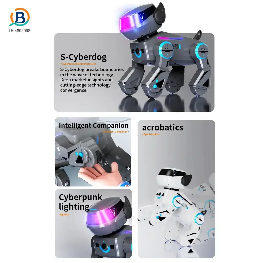Smart Toy Robot Dogs with Remote Control, Dance & Light Show (TB-4892098) — product photograph 4