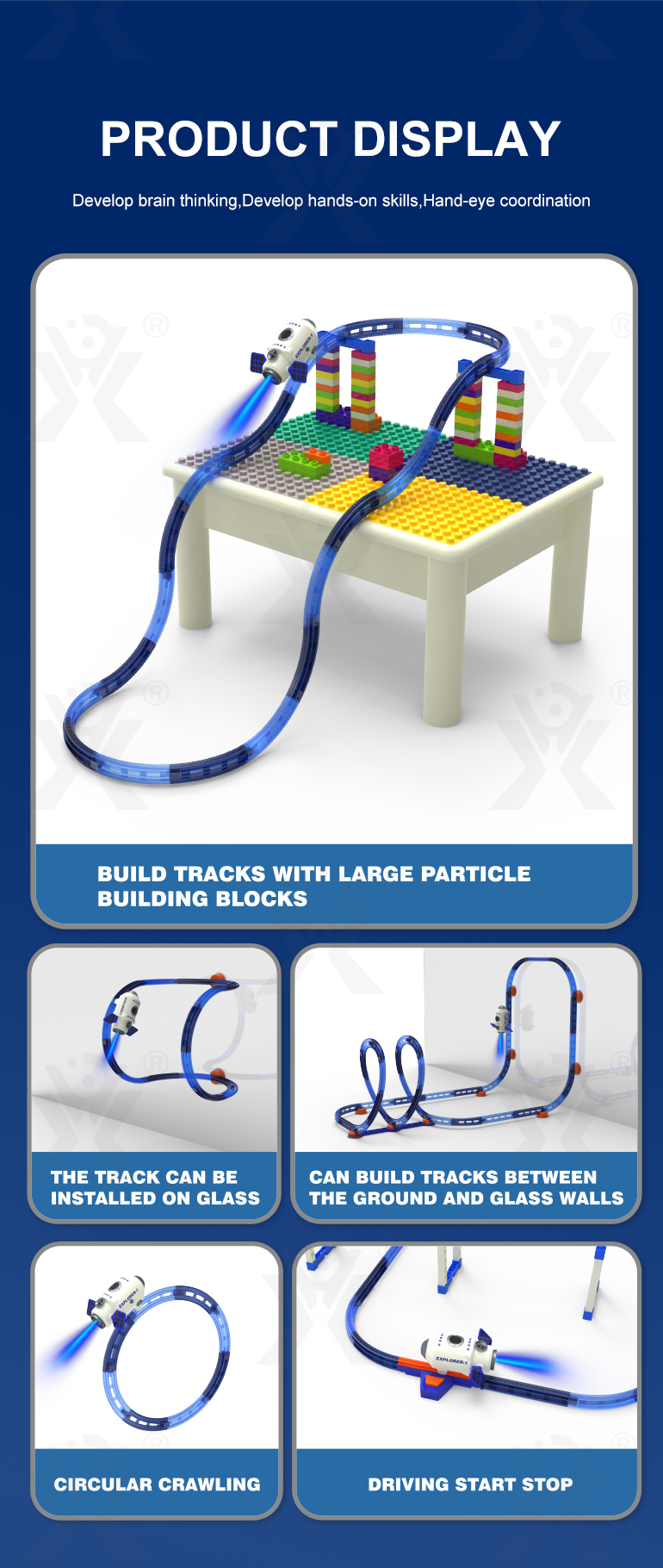 Spaceship Track Building Block (TB-4991501) — illustrated product details, panel 2