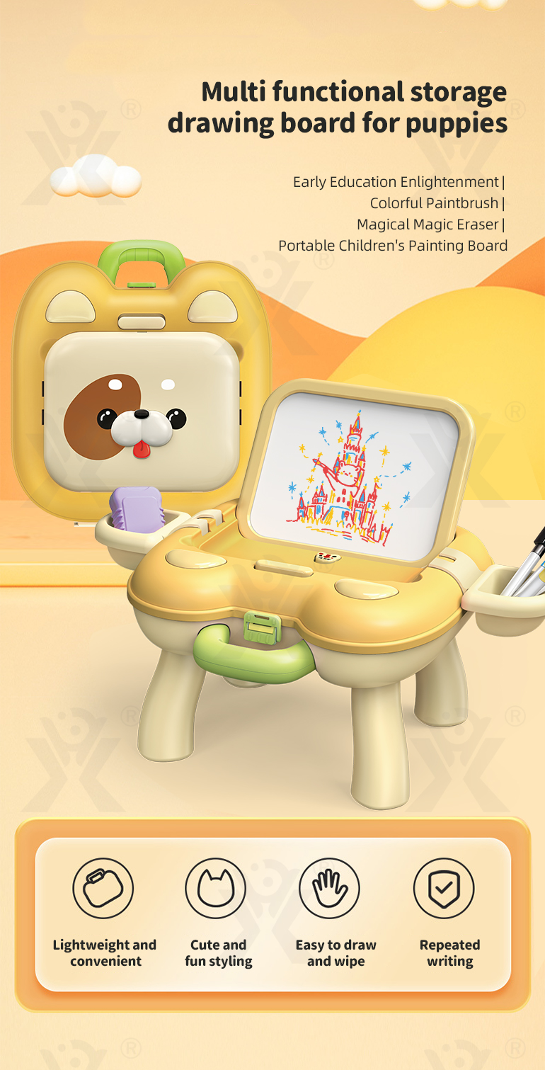 Puppy Drawing Board Toy For Kids (TB-4321765) — illustrated product details, panel 1