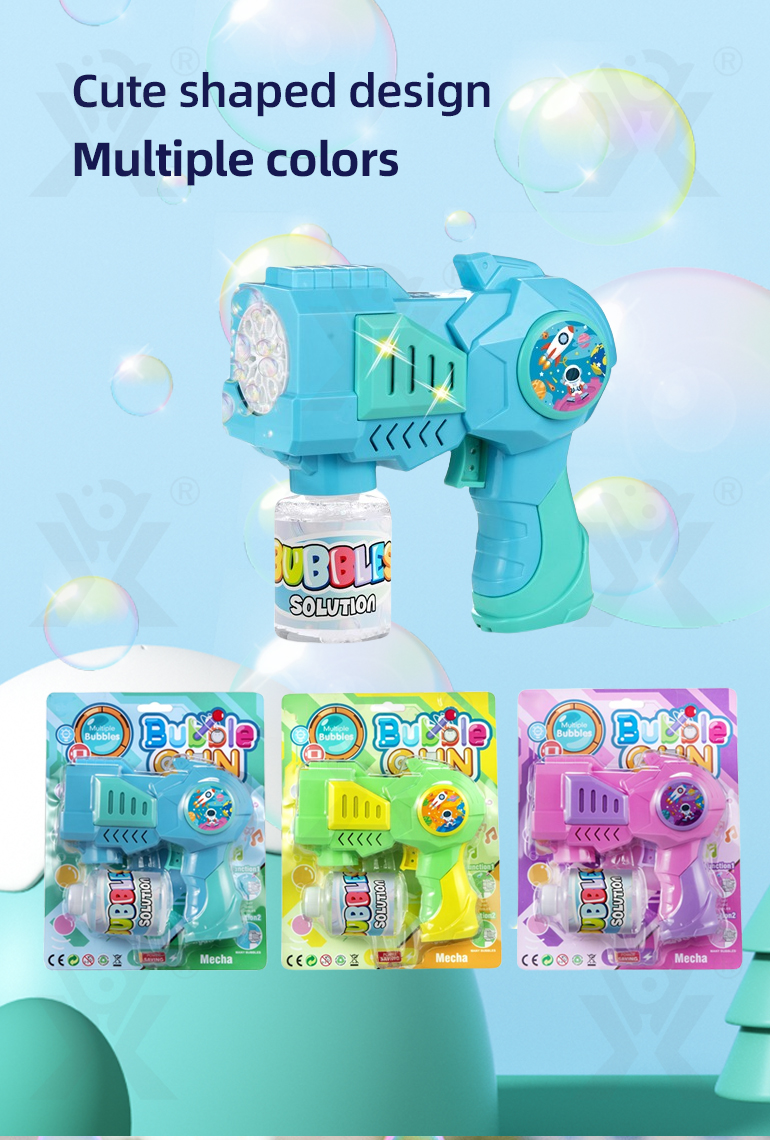 Porous Electric Bubble Gun Toy (TB-4373020) — illustrated product details, panel 2