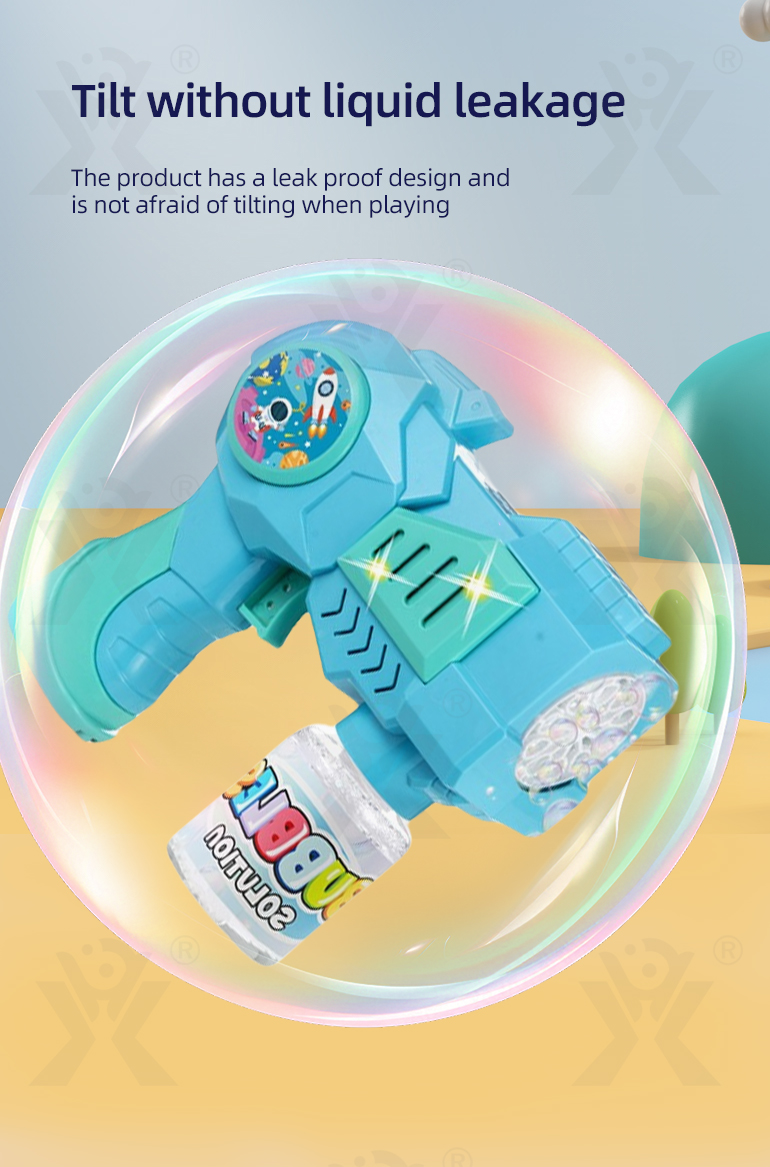 Porous Electric Bubble Gun Toy (TB-4373020) — illustrated product details, panel 4