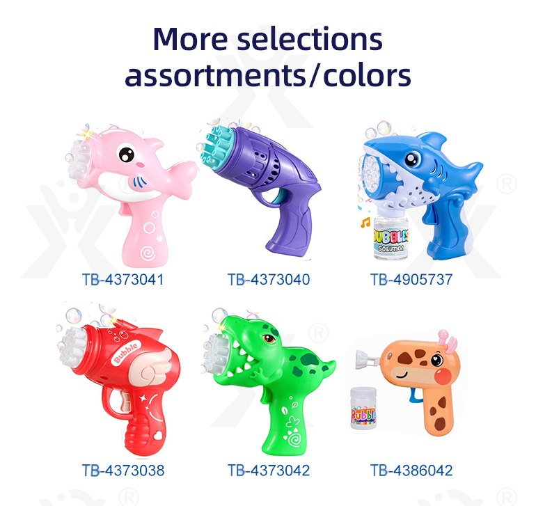 Porous Electric Bubble Gun Toy (TB-4373020) — illustrated product details, panel 7