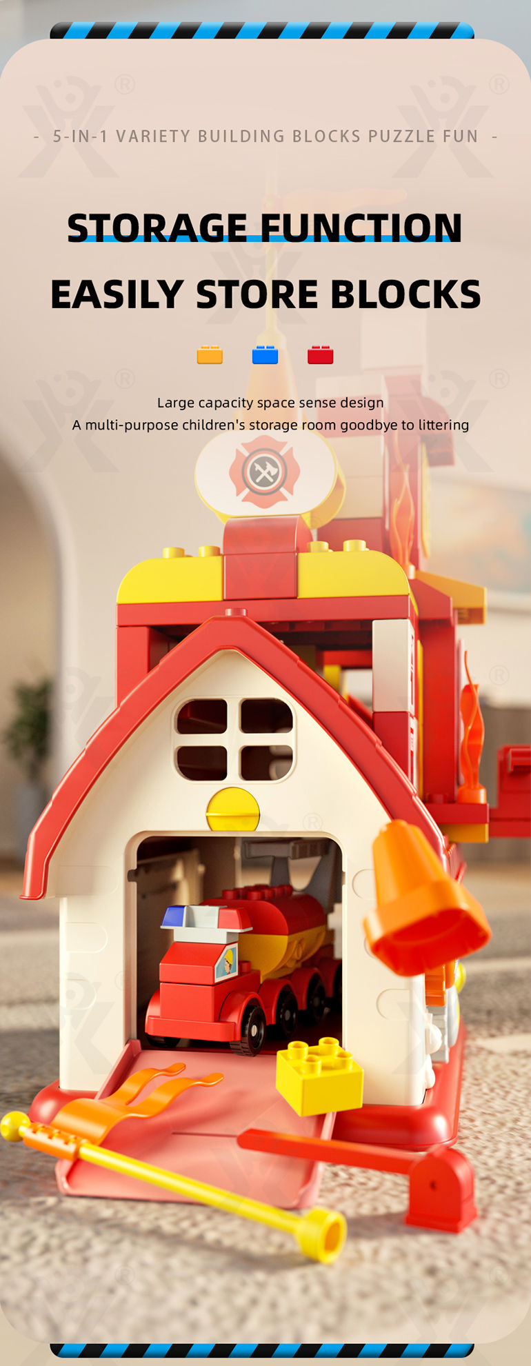 5-in-1 Police Station Building Blocks Toy for Kids (TB-4299083) — illustrated product details, panel 11