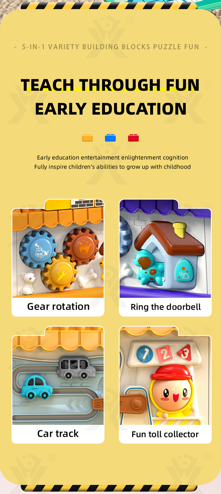 5-in-1 Police Station Building Blocks Toy for Kids (TB-4299083) — illustrated product details, panel 13