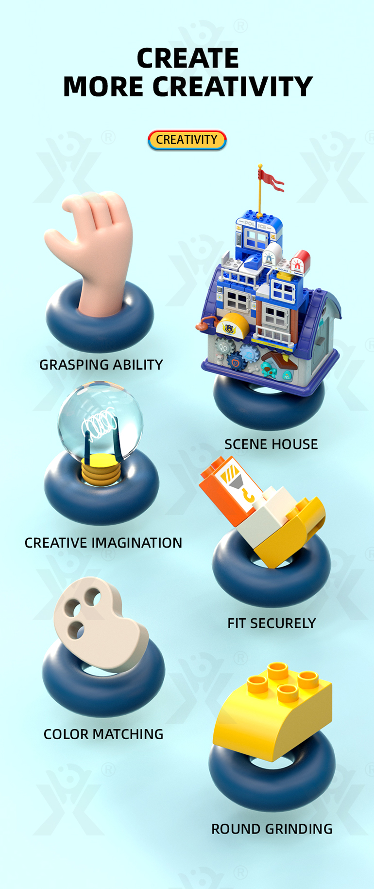 5-in-1 Police Station Building Blocks Toy for Kids (TB-4299083) — illustrated product details, panel 2