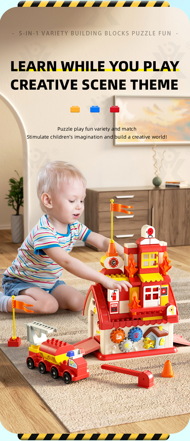 5-in-1 Police Station Building Blocks Toy for Kids (TB-4299083) — illustrated product details, panel 3