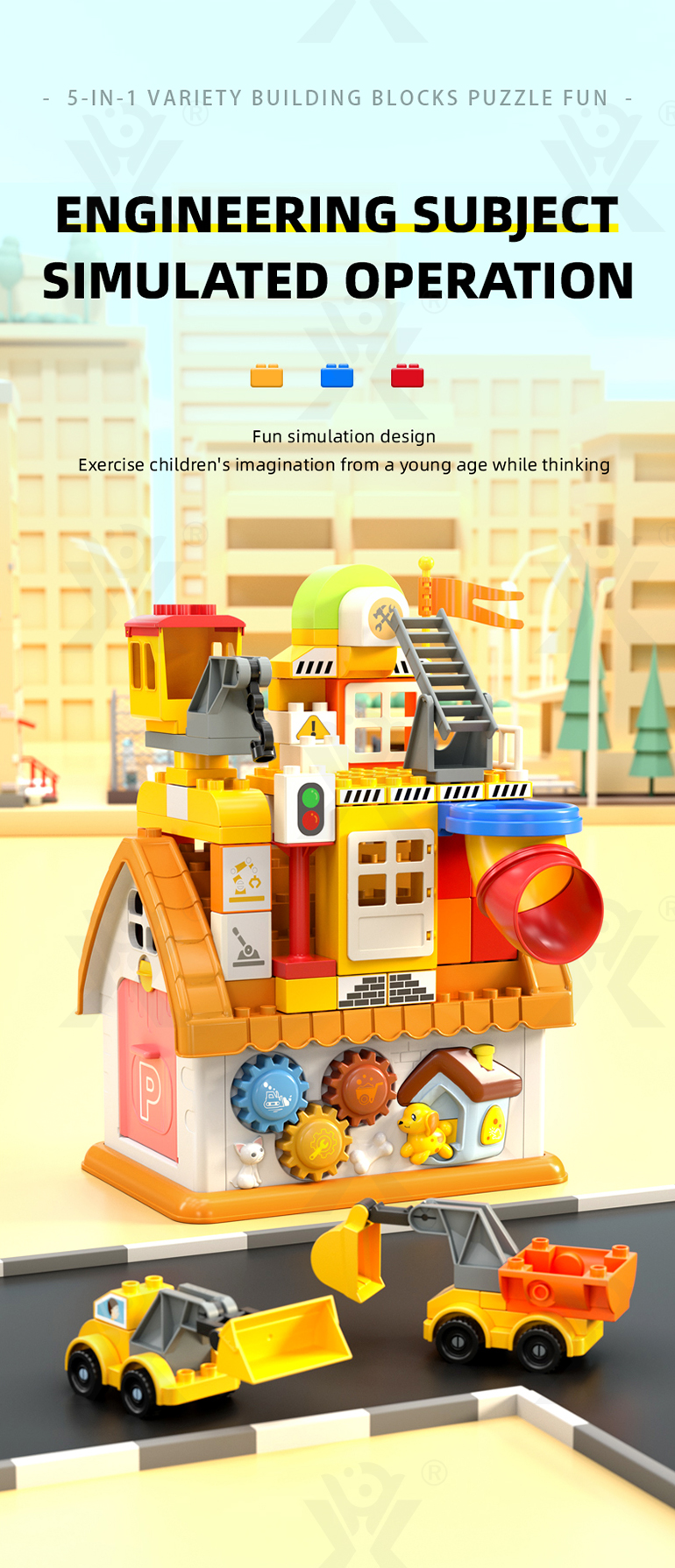 5-in-1 Police Station Building Blocks Toy for Kids (TB-4299083) — illustrated product details, panel 4