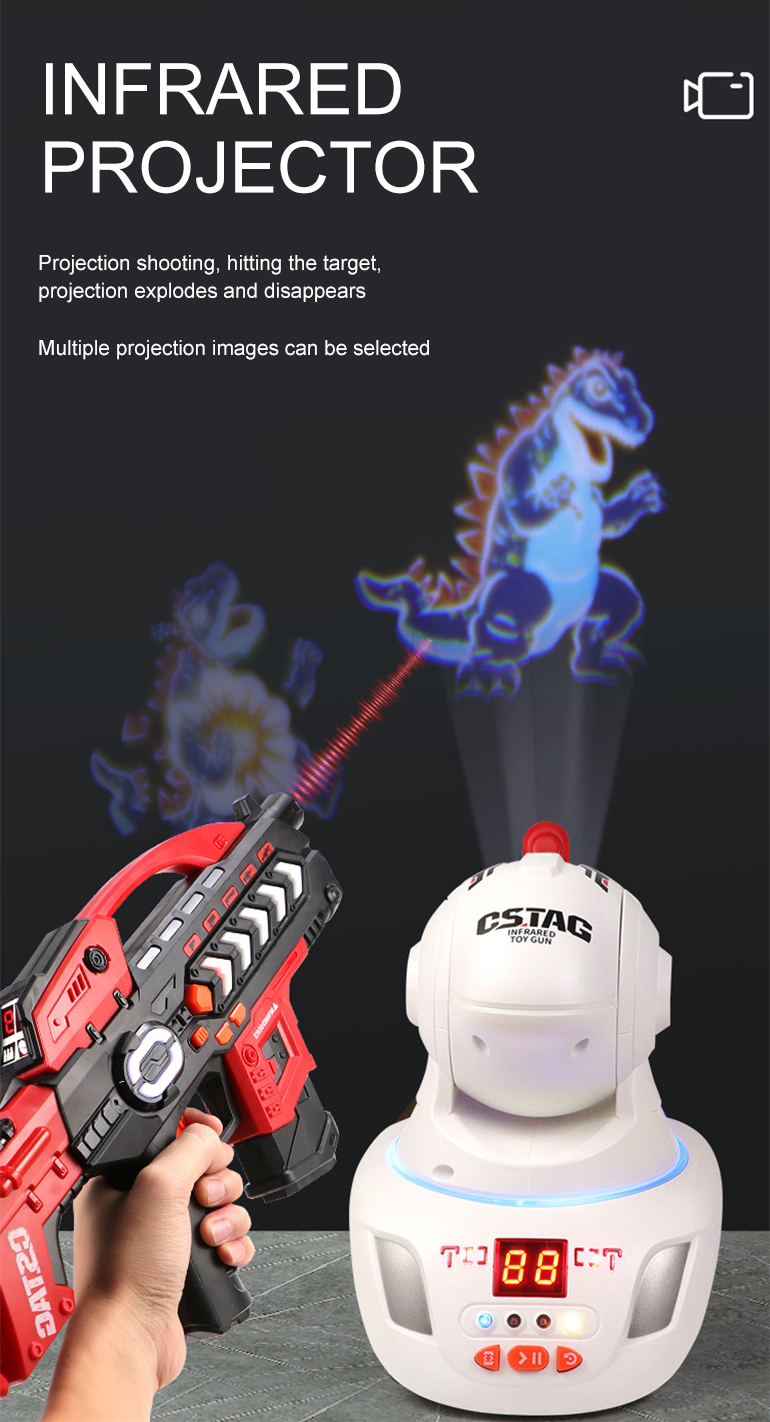 360° Infrared Projector Toy for Interactive Play (TB-4288503) — illustrated product details, panel 1