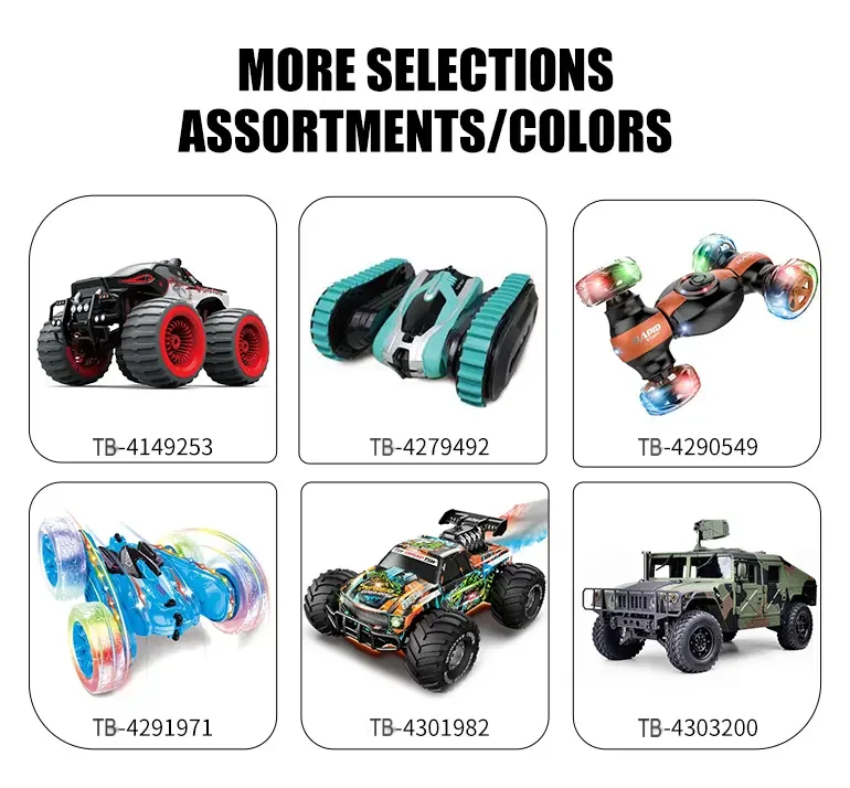 RC Stunt Cars with Spray & LED Lights (TB-4291969) — illustrated product details, panel 10