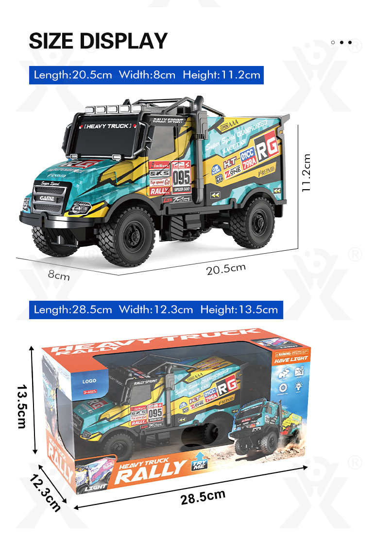 RC Truck Rally Toy For Kids, All-terrain Tyres (TB-4263466) — illustrated product details, panel 6