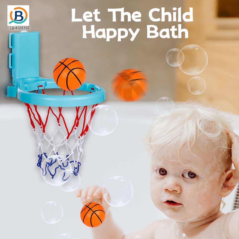2-in-1 Kids’ Bath Basketball Hoop Toy with Suction Cups & Straps (TB-4328192) — product photograph 4