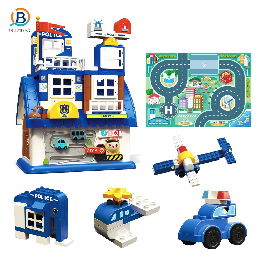 5-in-1 Police Station Building Blocks Toy for Kids (TB-4299083) — product photograph 1