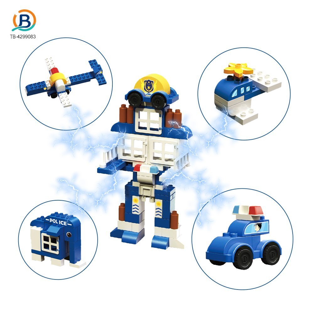 5-in-1 Police Station Building Blocks Toy for Kids (TB-4299083) — product photograph 3