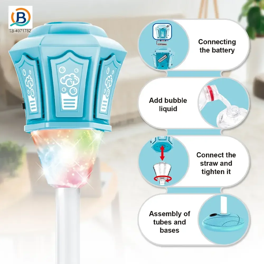 Remote Control Standing Bubble Machines with Lights & Music (TB-4971782) — product photograph 5