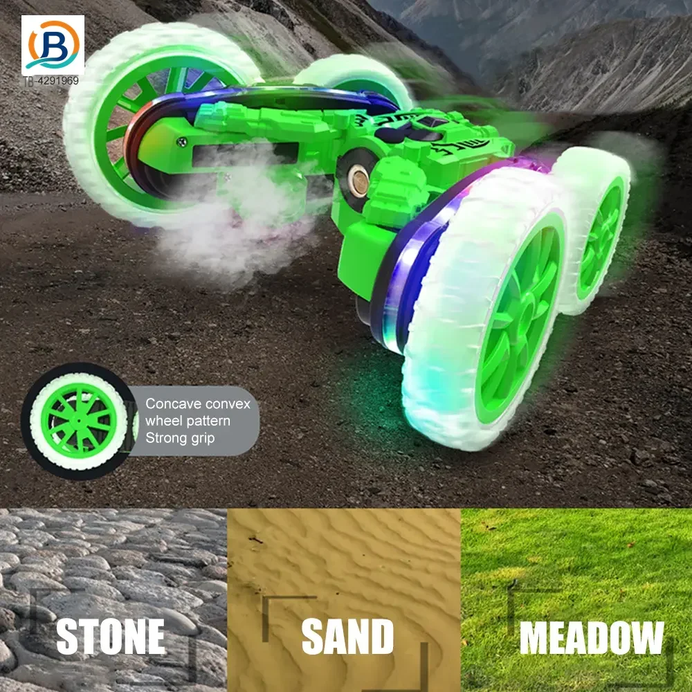 RC Stunt Cars with Spray & LED Lights (TB-4291969) — product photograph 6