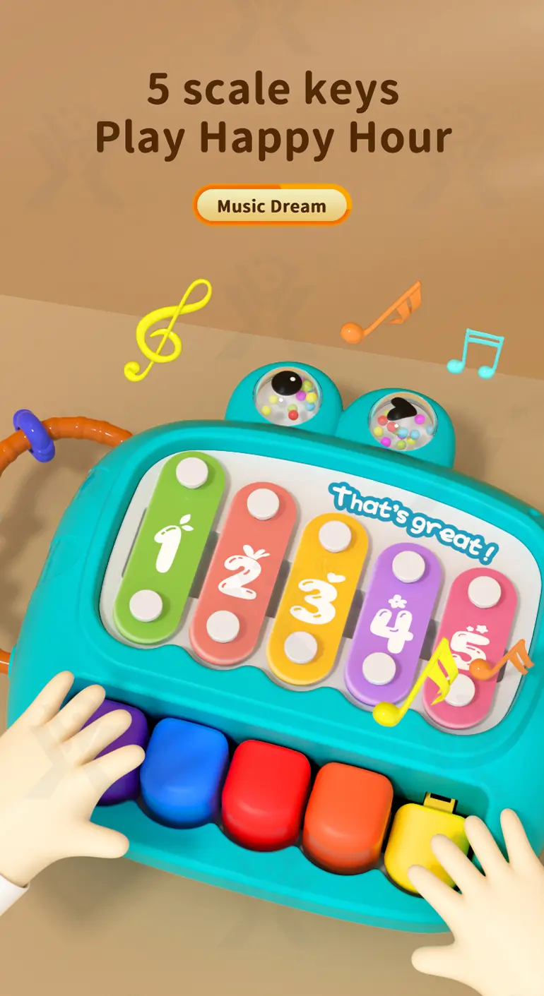 Kids Interactive Xylophone & Piano Toy (TB-4330913) — illustrated product details, panel 4