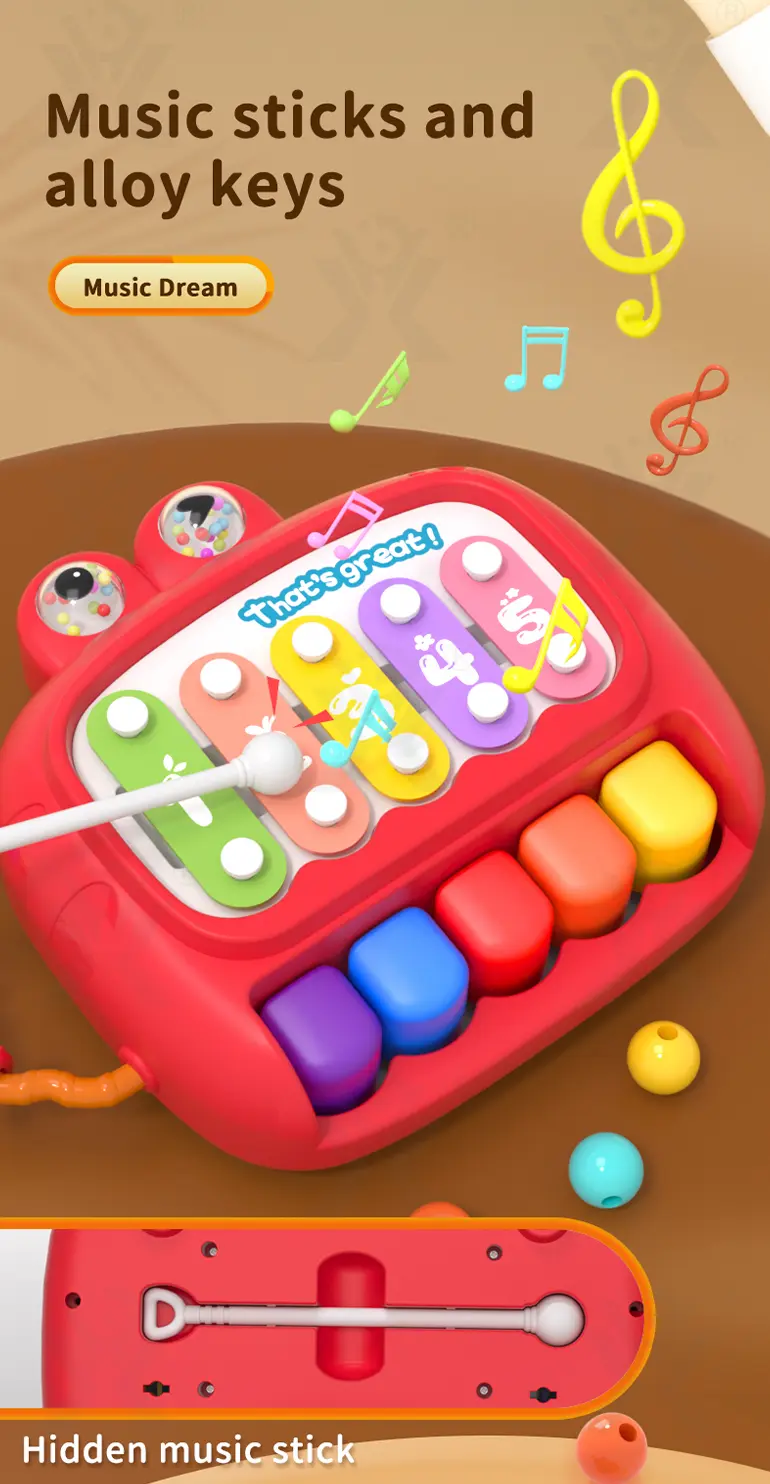 Kids Interactive Xylophone & Piano Toy (TB-4330913) — illustrated product details, panel 5
