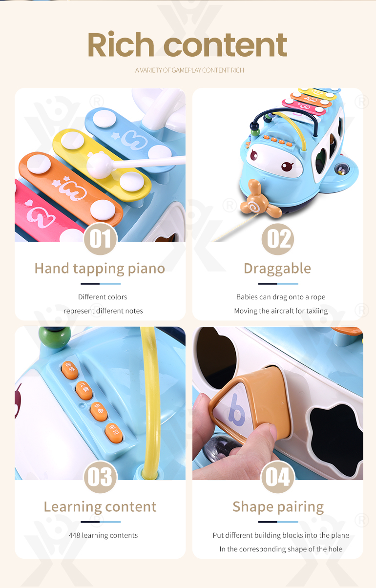 Multi-Functional Piano Knocking Toy for Early Learning (TB-4290327) — illustrated product details, panel 2