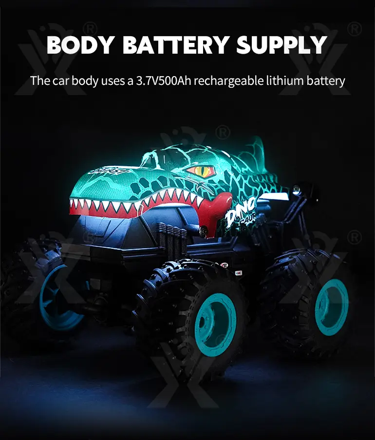 RC Stunt Dancing Car Toy with LED Light, Music (TB-4003089) — illustrated product details, panel 7
