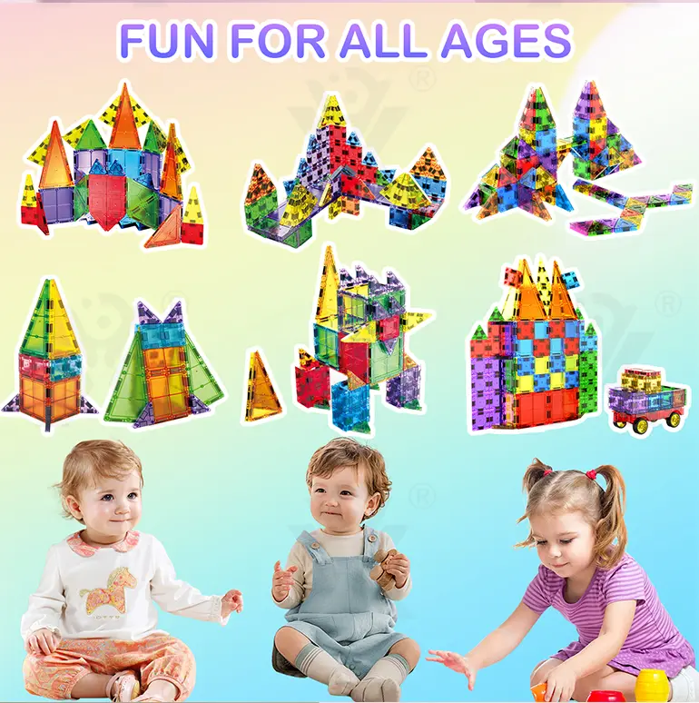 Magnetic Block Toy, Portable, 32 PCS, For Kids and Parents Collaboration Play, STEM Toy (TB-5041630) — illustrated product details, panel 5