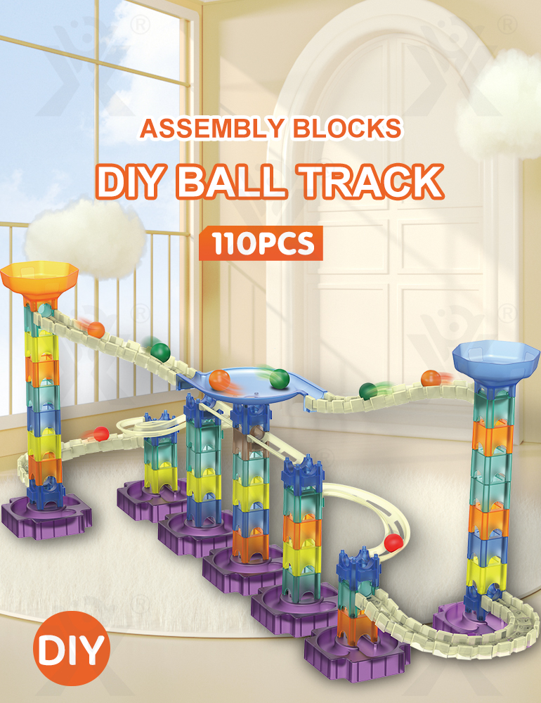 Marble Race Track Toy (TB-4048717) — illustrated product details, panel 1