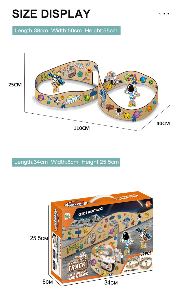 Panzer-Spielbahn aus Karton zum Selbstbauen (TB-4309141) – illustrierte Produktdetails, Panel 10