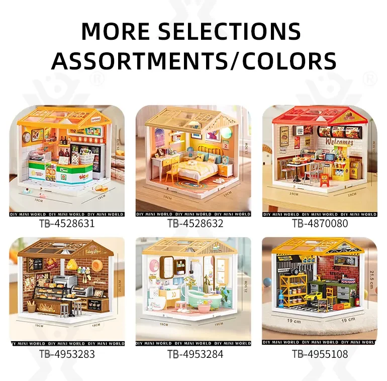 DIY Exquisite Miniature Town Toys (TB-4953283) — illustrated product details, panel 6