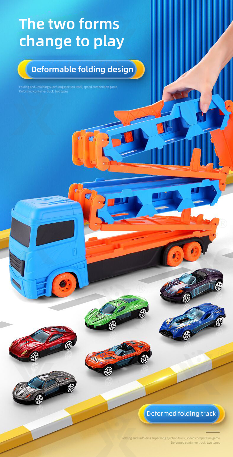 Deformable Track Ejection Car, Supports One-on-one Racing (TB-3987209) — illustrated product details, panel 2
