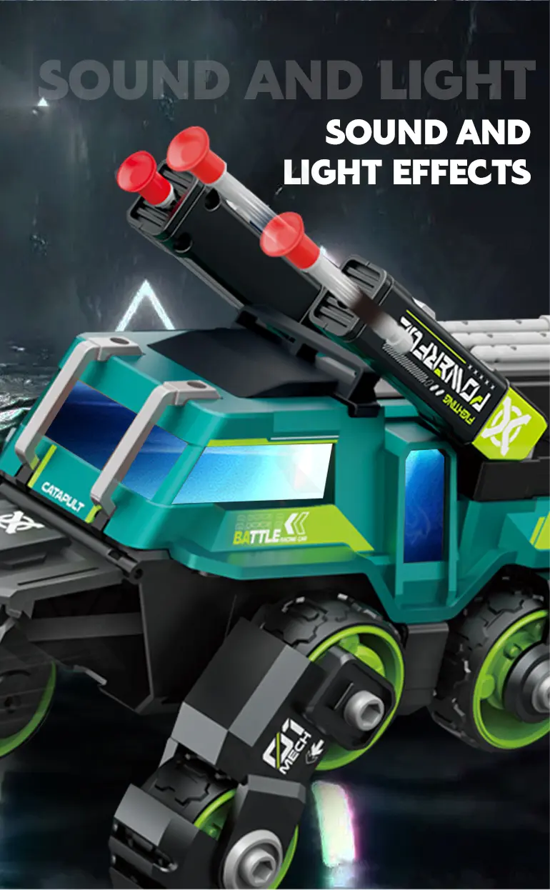 Diecast Ejection 2-in-1 Chariot with Deformation, Lights, and Battle Play (TB-4095637) — illustrated product details, panel 5