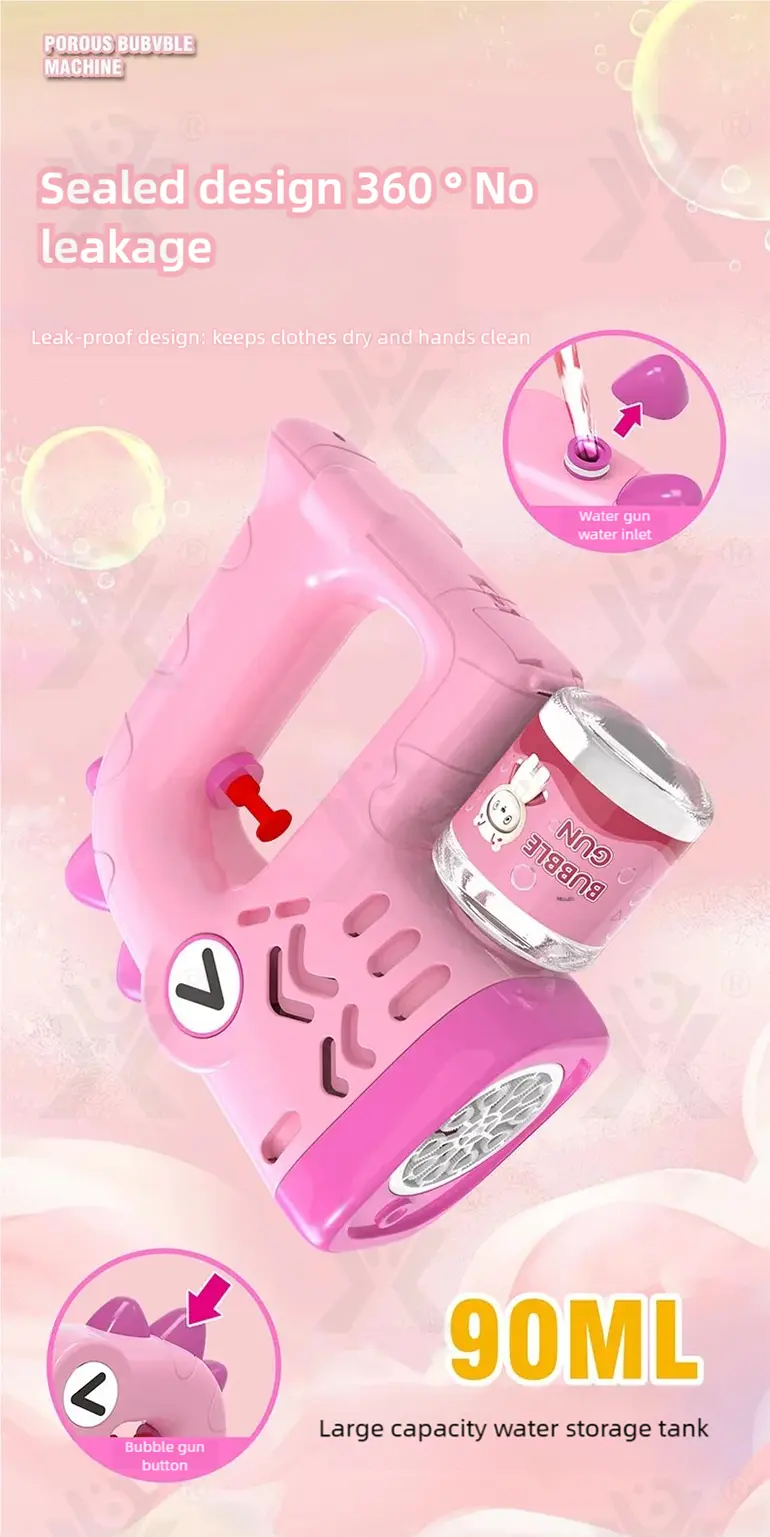 2-in-1 Dinosaur Bubble Water Gun Toy For Kids (TB-4879029) — illustrated product details, panel 8