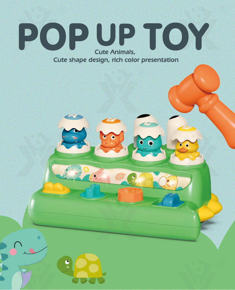 Whack-a-Mole Toy Dinosaur Style (TB-4405055) — illustrated product details, panel 1
