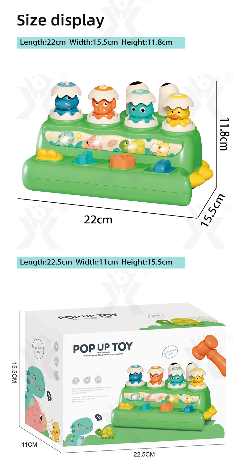 Whack-a-Mole Toy Dinosaur Style (TB-4405055) — illustrated product details, panel 6