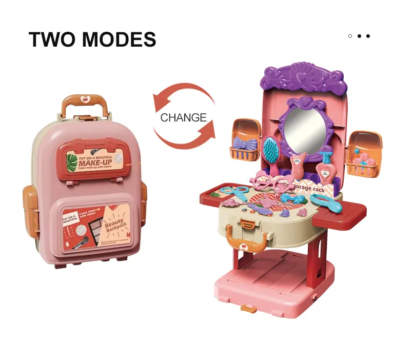 3-in-1 Kids Dresser Backpack with Light & Music for Fun Role Play, Pretend Play Toy (TB-2175263) — illustrated product details, panel 4
