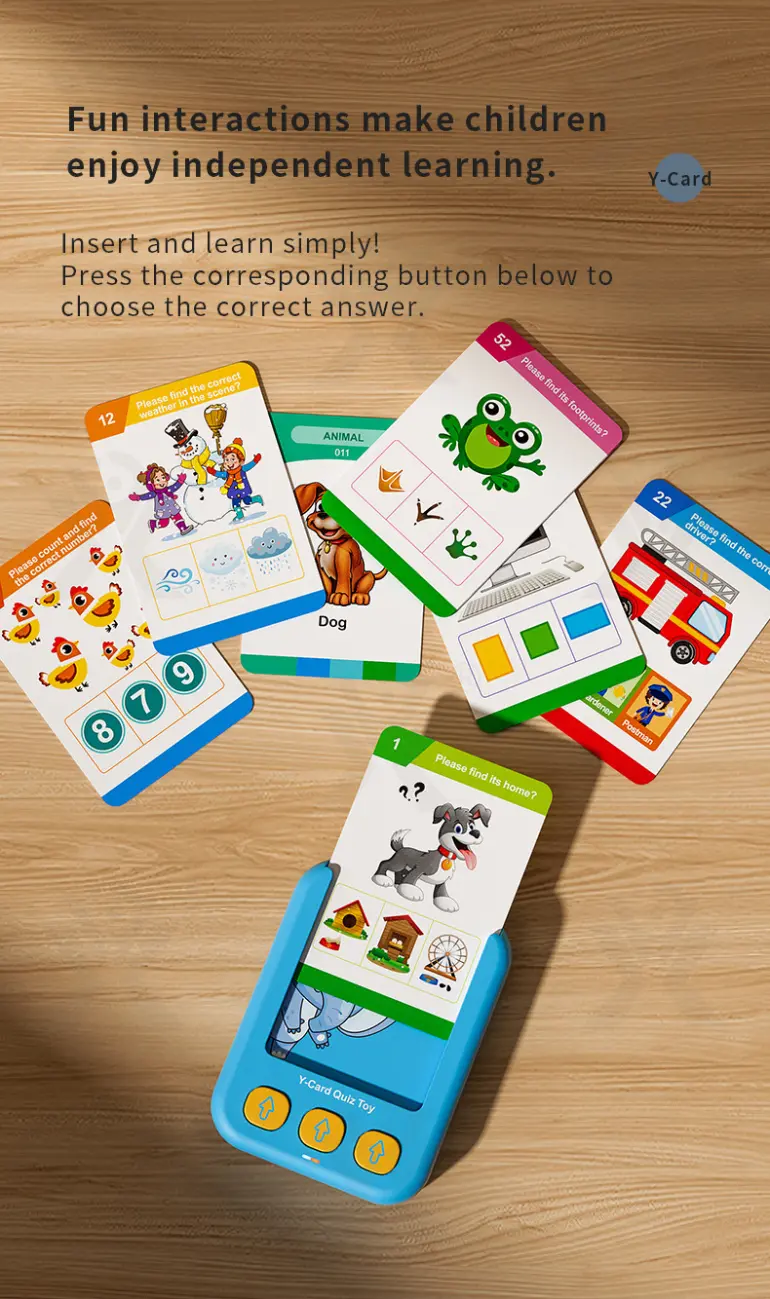 Interactive Multi-Language Card Learning Machine with 110 Knowledge Points (TB-4257861) — illustrated product details, panel 1