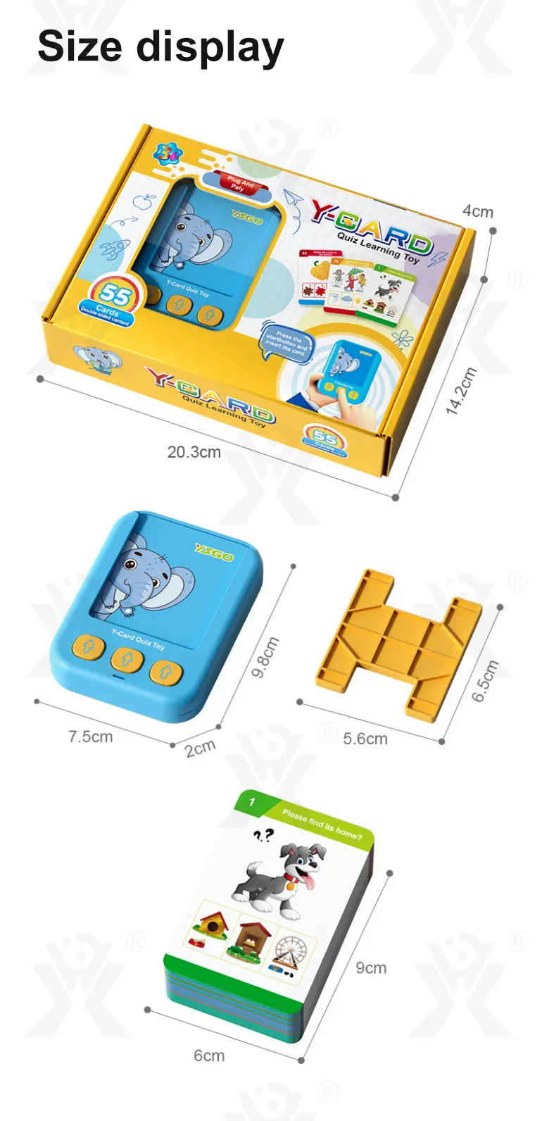 Interactive Multi-Language Card Learning Machine with 110 Knowledge Points (TB-4257861) — illustrated product details, panel 8