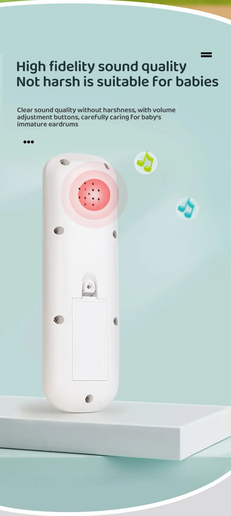 Baby Remote Control Toy with Multi-Language Learning & Teething-Safe Design (TB-4465380) — illustrated product details, panel 5