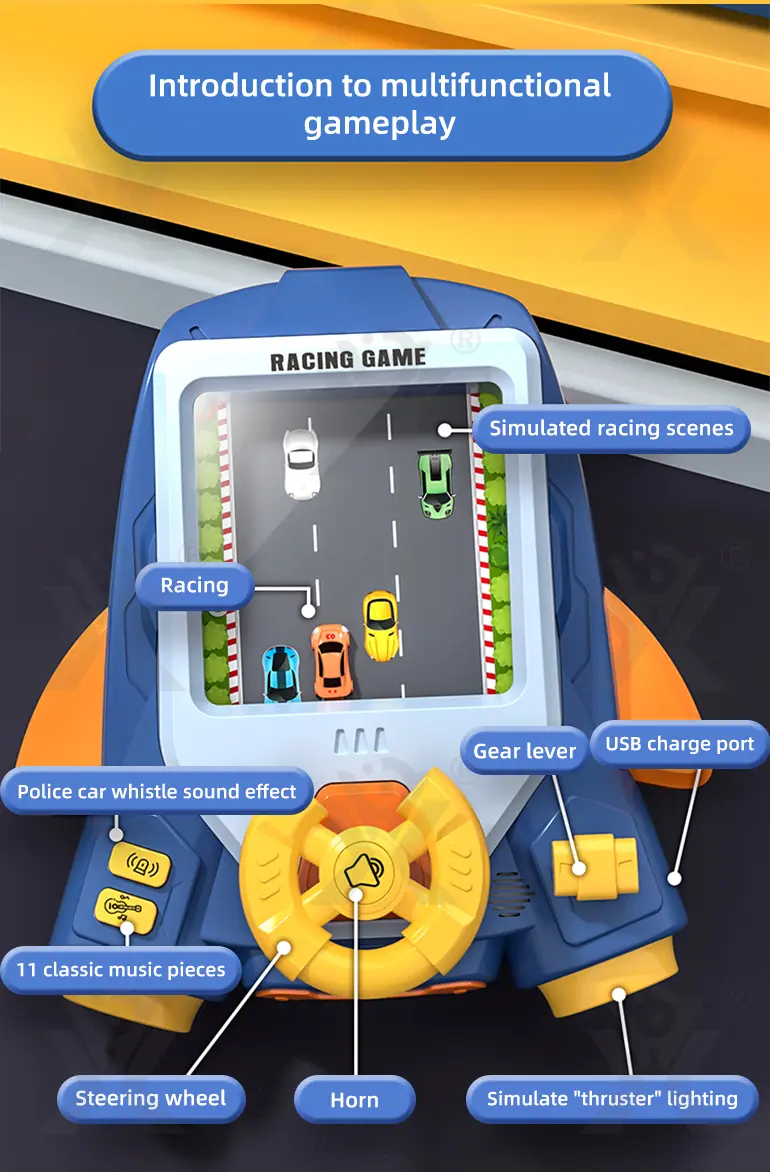 2-in-1 Driving & Space Flight Simulation Toy with Lights, Sounds, and Interactive Controls (TB-4024130) — illustrated product details, panel 9