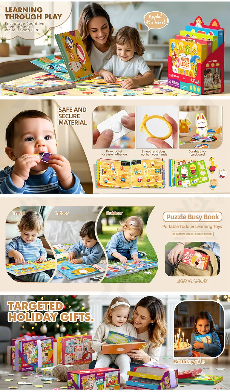 Magic Sticker Book for Kids with Four Learning Themes & Reusable Design (TB-4857047) — illustrated product details, panel 2