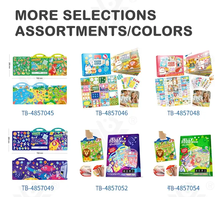 Magic Sticker Book for Kids with Four Learning Themes & Reusable Design (TB-4857047) — illustrated product details, panel 3