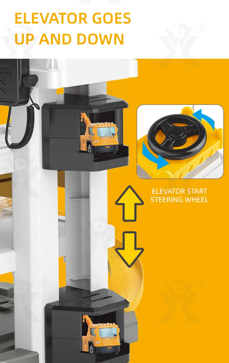 Engineering Parking Lot Toy with Lights, Sounds & Interactive Features (TB-3990757) — illustrated product details, panel 3