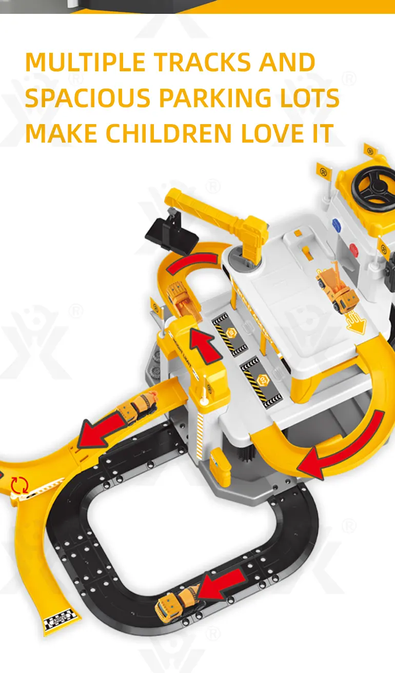 Engineering Parking Lot Toy with Lights, Sounds & Interactive Features (TB-3990757) — illustrated product details, panel 4