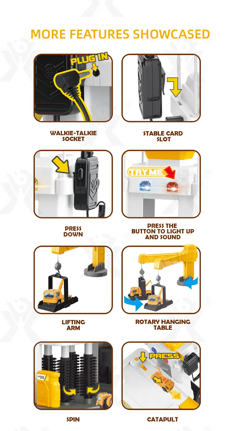 Engineering Parking Lot Toy with Lights, Sounds & Interactive Features (TB-3990757) — illustrated product details, panel 5