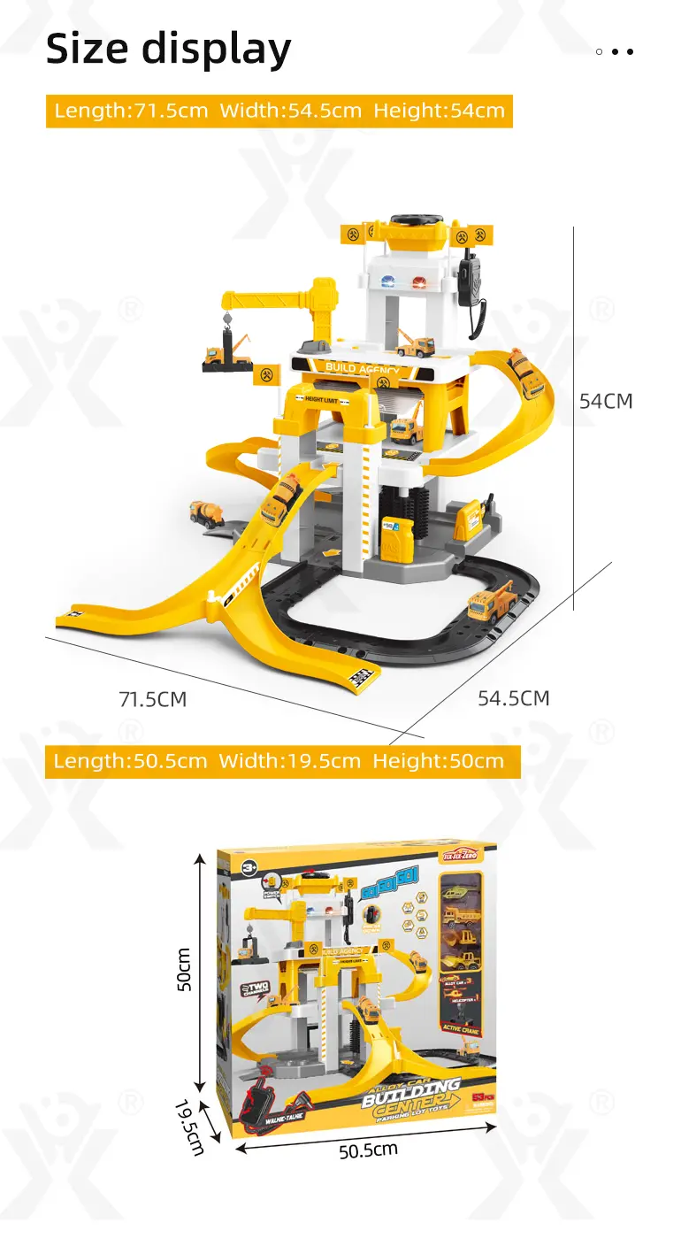 Engineering Parking Lot Toy with Lights, Sounds & Interactive Features (TB-3990757) — illustrated product details, panel 7
