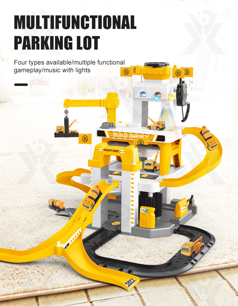 Parking Lot Toy With Multi-Scenario Play (TB-3990755) — illustrated product details, panel 1