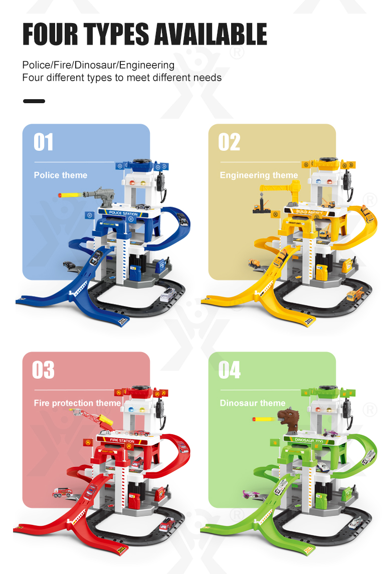 Parking Lot Toy With Multi-Scenario Play (TB-3990755) — illustrated product details, panel 2