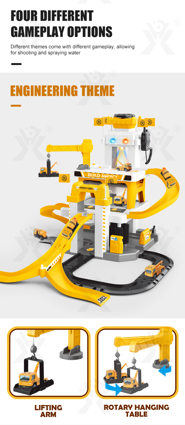 Parking Lot Toy With Multi-Scenario Play (TB-3990755) — illustrated product details, panel 3