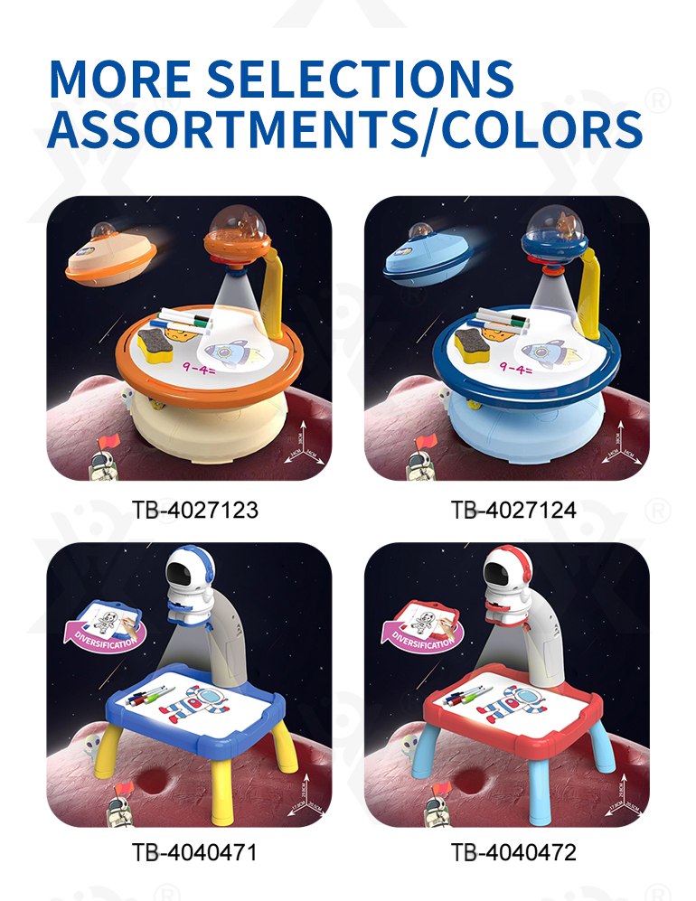 Drawing Table Toy With Projection For Children (TB-4027124) — illustrated product details, panel 6