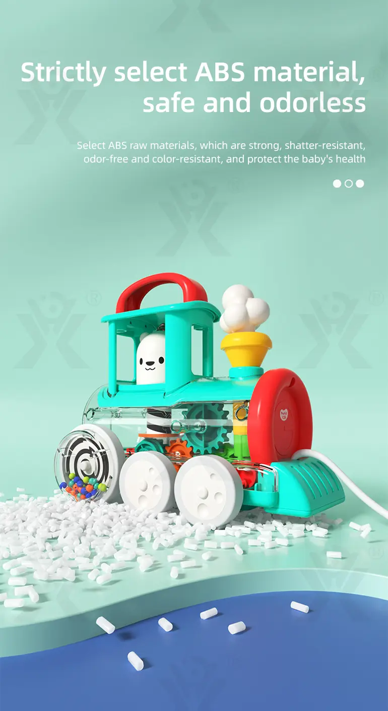 Push-Pull Small Train Toy With Smoke, Gears & Rotating Bead (TB-4002047) — illustrated product details, panel 6