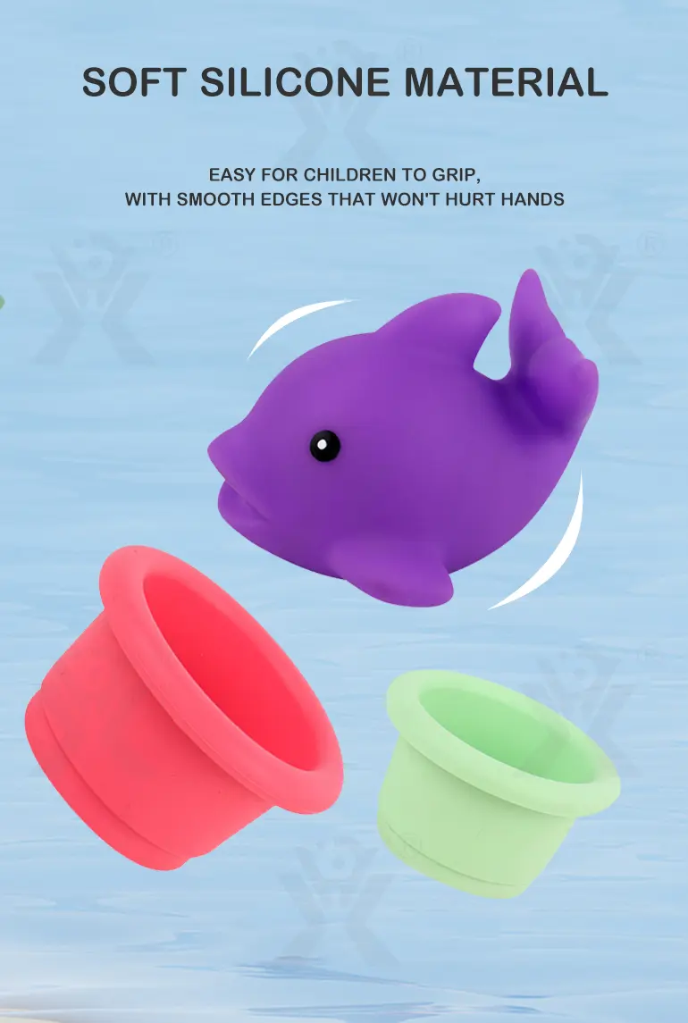 Baby Bath Toy Silicone Stackable with Storage & Shape Pairing Play (TB-4321187) — illustrated product details, panel 5